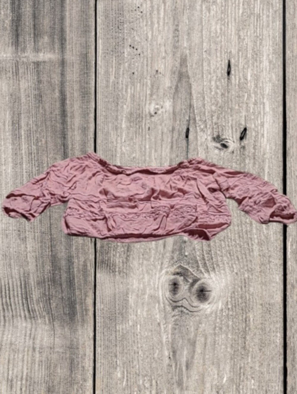WOMEN'S AEROPOSTALE CROP TOP OFF THE SHOULDER SHIRT